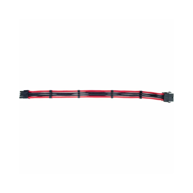 Кабель для блоку живлення QUBE 6+2P VGA Black-Red
