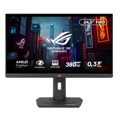 Монітор 25" ASUS ROG Strix XG259QNS (90LM09M0-B01370) 1920x1080 (FHD) IPS 380Hz 1ms, Adaptive-Sync, FreeSync Premium, 2xHDMI 2.0, DP 1.4
