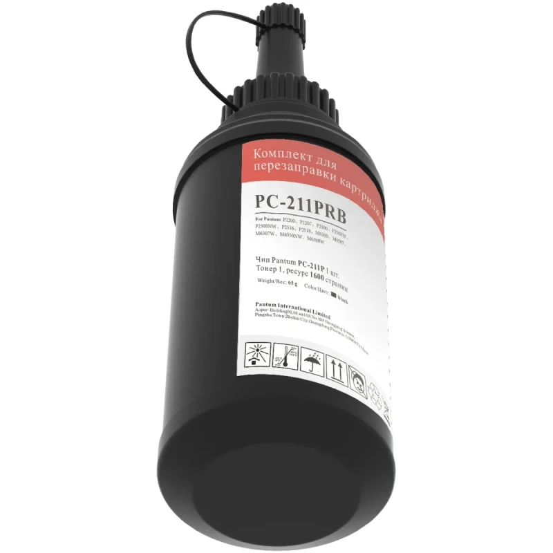 Комплект для заправки картриджа Pantum PC-230E/PC-211EV/PC-211P для M6500, P2200/2207/2507W(1600, 1тонер+1чіп) (PC-211PRB)