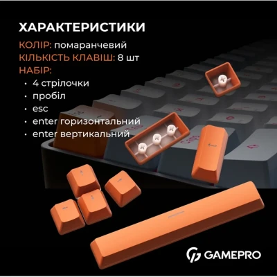 Комплект ABS кейкапів GamePro KC08 Комплект ABS кейкапів GamePro KC08