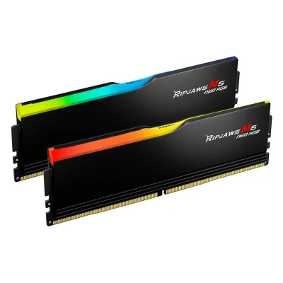 Модуль пам'яті G.Skill Ripjaws M5 Neo RGB DDR5-6000 64GB (2x32GB) CL36-36-36-96 1.35V Intel XMP / AMD EXPO (F5-6000J3636F32GX2-RM5NRK) Модуль пам'яті G.Skill Ripjaws M5 Neo RGB DDR5-6000 64GB (2x32GB) CL36-36-36-96 1.35V Intel XMP / AMD EXPO (F5-6000J3636F32GX2-RM5NRK)