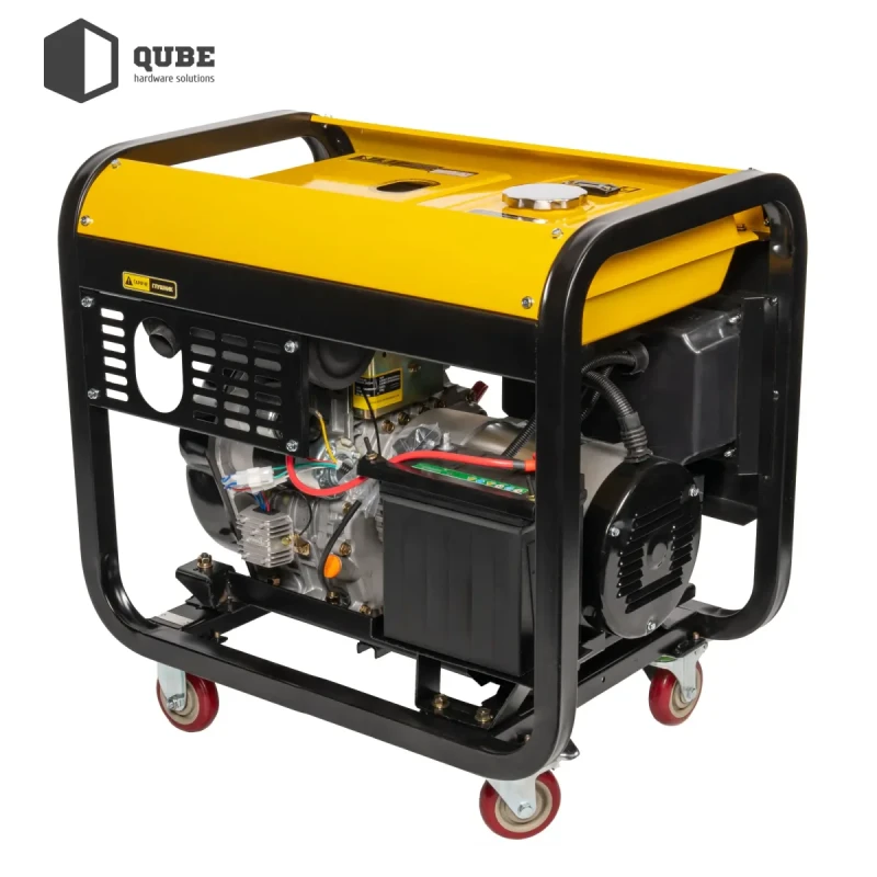 Генератор дизельний Qube QFED10000XE-3 3-phase, 8.1kW 8.8kW, 220V/380V, 12.5L, Ел. Старт