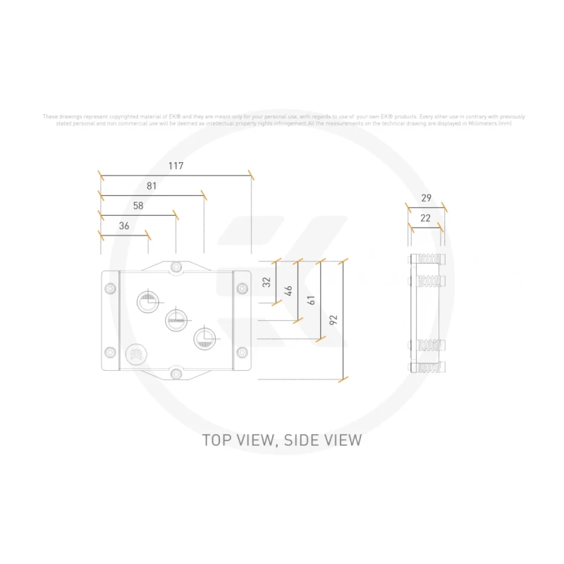 Водоблок EKWB EK-Pro CPU WB SP5 Ni + Acetal