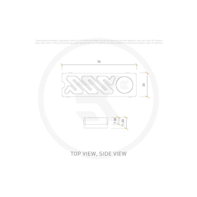 Радіатор для SSD EKWB EK-Quantum Convection M.2 NVMe - Silver (3831109894613)