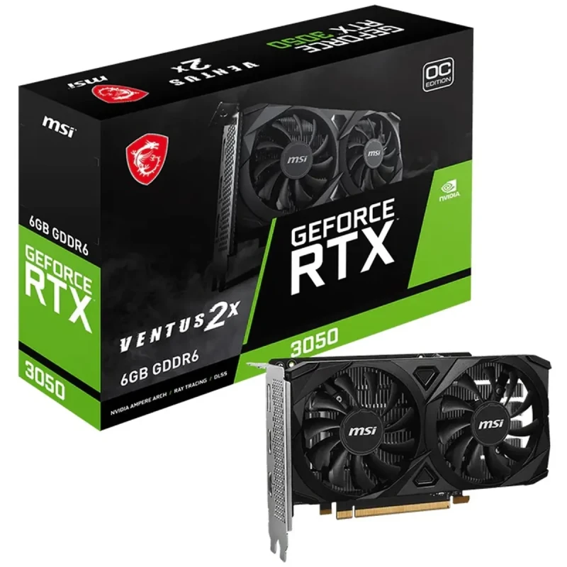 Відеокарта MSI Nvidia GeForce RTX 3050 VENTUS 2X E 6G OC