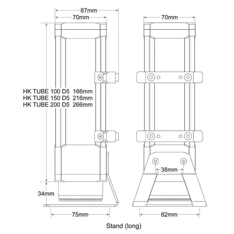 Резервуар Watercool HEATKILLER® Tube 200 D5 без помпи (30205)