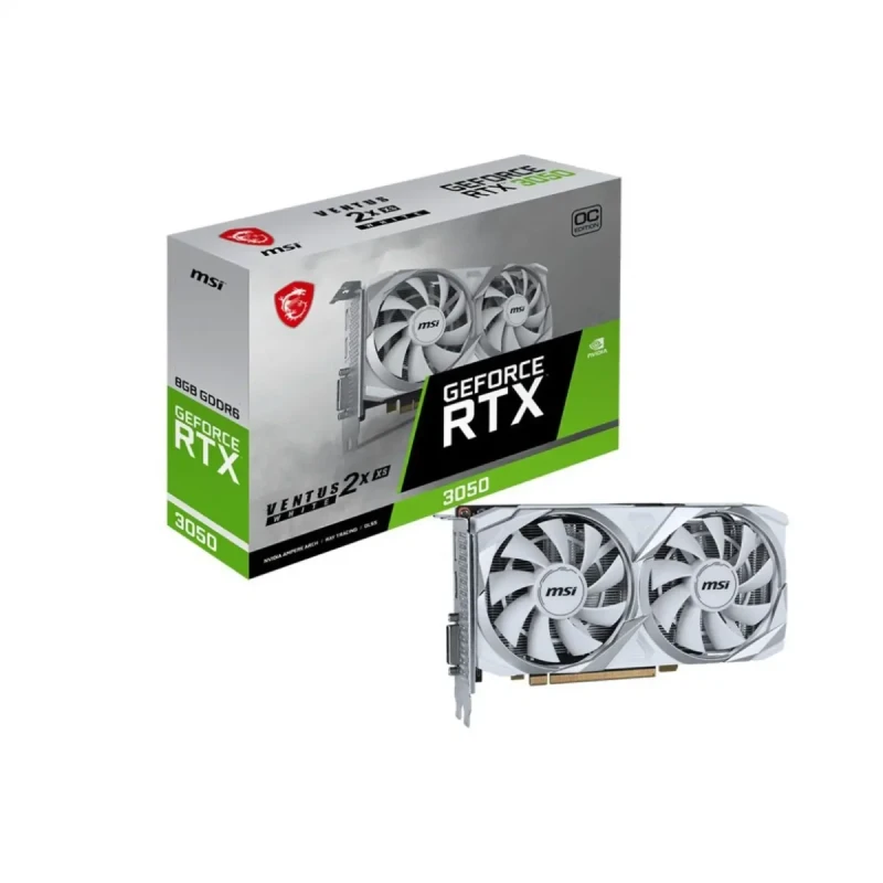 Відеокарта MSI Nvidia GeForce RTX 3050 VENTUS 2X XS WHITE 8G OC