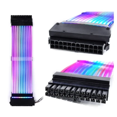 Кабель для блоку живлення QUBE 24P ATX Flat-ARGB