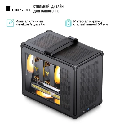 Корпус JONSBO C6 MAX Black Корпус JONSBO C6 MAX Black