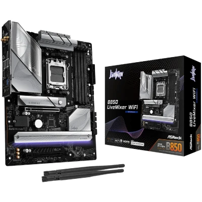 Материнська плата ASRock B850 LIVEMIXER WIFI (sAM5, AMD B850, DDR5, ATX)