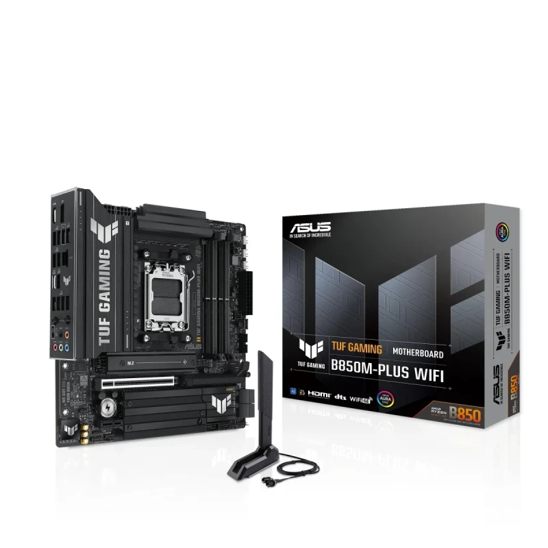 Материнська плата ASUS TUF GAMING B850M-PLUS WIFI (sAM5, AMD B850, DDR5, mATX)