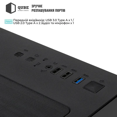 Корпус QUBE CRYSTAL ARGB Black (CRYSTAL_GBNU3) Корпус QUBE CRYSTAL ARGB Black (CRYSTAL_GBNU3)