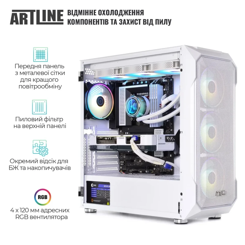 Комп'ютер ARTLINE Gaming X96WHITE (X96WHITEv110)