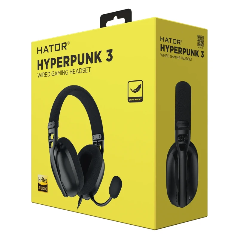 Навушники HATOR HYPERPUNK 3 Hi-Res (ESH01) black