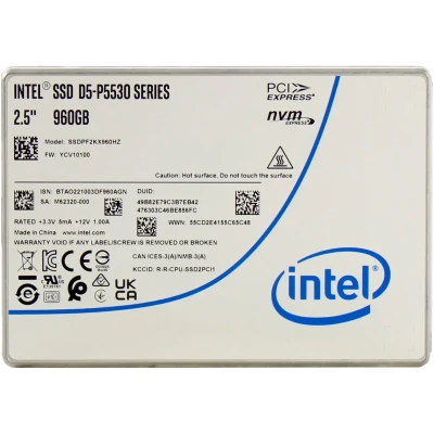 SSD Enterprise Intel D5-P5530 960GB 2.5" U.2 15mm, NVMe, TLC OEM (SSDPF2KX960HZN1) SSD Enterprise Intel D5-P5530 960GB 2.5" U.2 15mm, NVMe, TLC OEM (SSDPF2KX960HZN1)