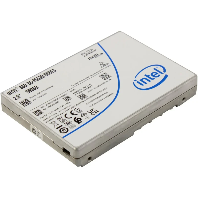 SSD Enterprise Intel D5-P5530 960GB 2.5" U.2 15mm, NVMe, TLC  OEM (SSDPF2KX960HZN1)