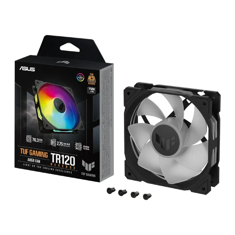 Кулер ASUS TUF GAMING TR120 FAN ARGB REVERSE BLACK (90DA00D0-B09000)