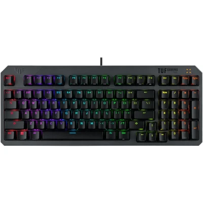 Клавіатура ASUS TUF Gaming K3 Gen II Opti-Mech RGB Red Switches USB UA Black (90MP0390-BKMA00)