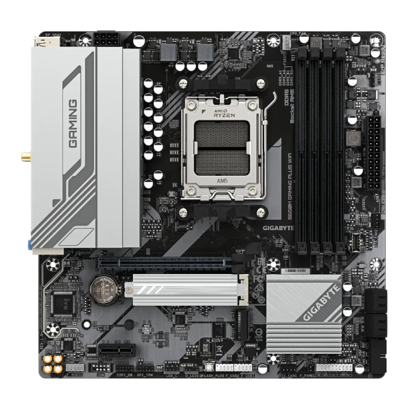 Материнська плата GIGABYTE B650M GAMING PLUS WIFI (sAM5, AMD B650, DDR5, mATX)
