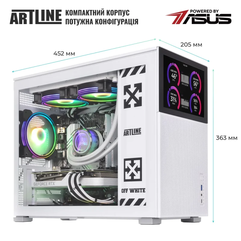 Комп'ютер ARTLINE Gaming D31WHITE Windows 11 Home (D31WHITEv106Win)