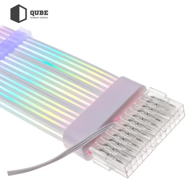 Кабель для ПК Qube ARGB 24 pin Female to Male, White