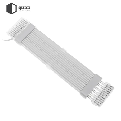 Кабель для ПК Qube ARGB 24 pin Female to Male, White