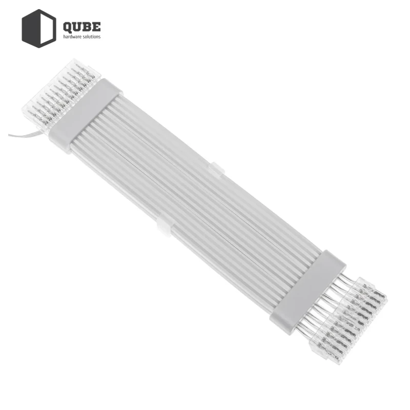 Кабель для ПК Qube ARGB 24 pin Female to Male, White