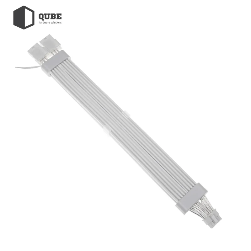 Кабель для ПК Qube ARGB 12+4Pin to 2*8Pin VGA, White