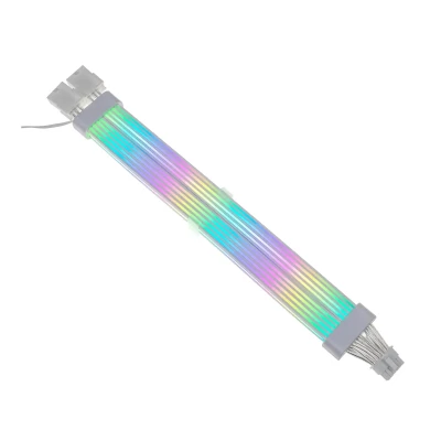 Кабель для ПК Qube ARGB 12+4Pin to 2*8Pin VGA, White