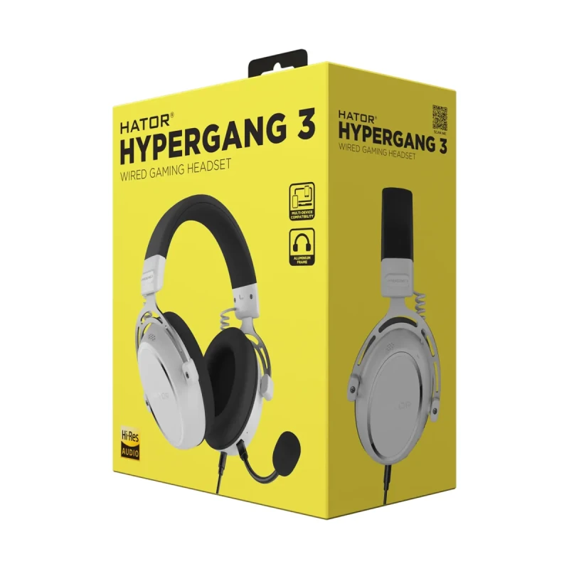 Навушники Hator Hypergang 3 Hi-Res White (ESH06)