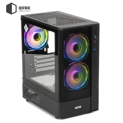 Корпус QUBE GEON ARGB Black (GEON_GBNU3)