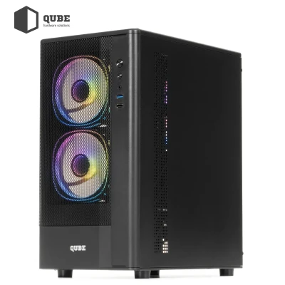 Корпус QUBE GEON ARGB Black (GEON_GBNU3)