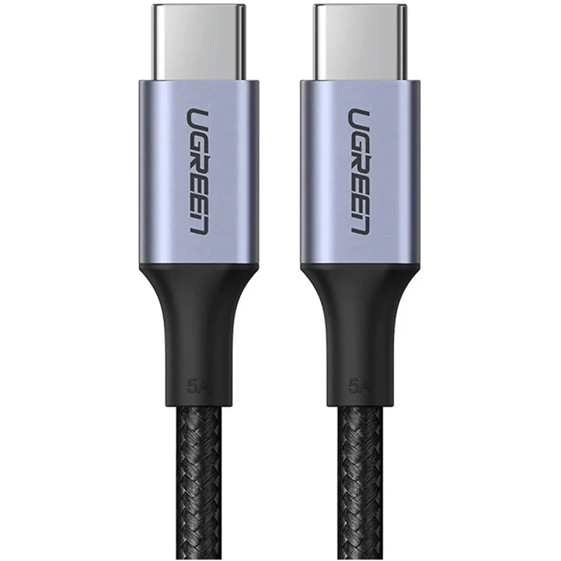 Кабель UGREEN US316 USB-C - USB-C 100W 1.5m Space Gray (70428)