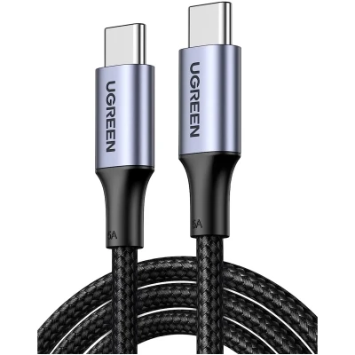 Кабель UGREEN US316 USB-C - USB-C 100W 1.5m Space Gray (70428)
