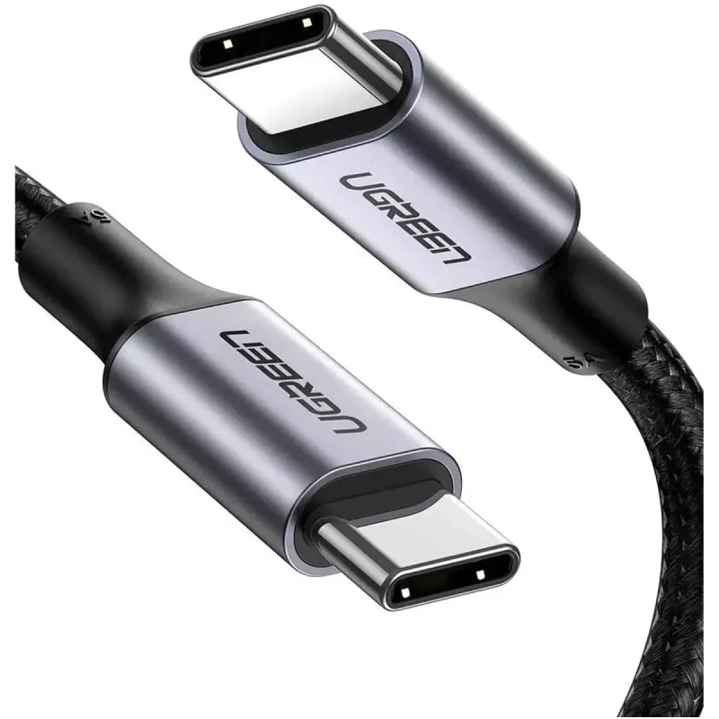 Кабель UGREEN US316 USB-C - USB-C 100W 1.5m Space Gray (70428)