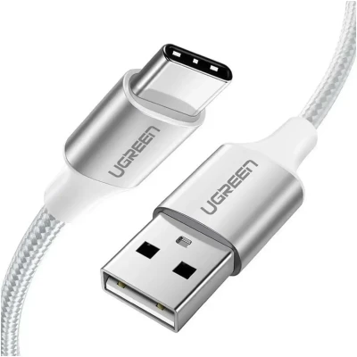 Кабель UGREEN US288 USB - USB-C 3A 2m White (60133) Кабель UGREEN US288 USB - USB-C 3A 2m White (60133)