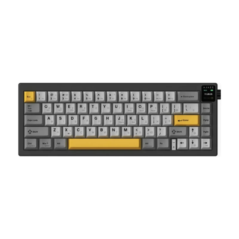 Клавіатура Ajazz AK650 RGB Flying Fish Switch Wireless With Screen (AK650-FF-BGY) Black