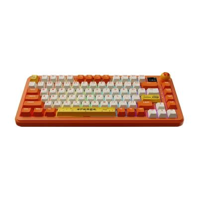 Клавіатура Ajazz AK820 MAX RGB Avocado Switch Wireless With Screen (AK820MAX-AS-OW) Orange Клавіатура Ajazz AK820 MAX RGB Avocado Switch Wireless With Screen (AK820MAX-AS-OW) Orange