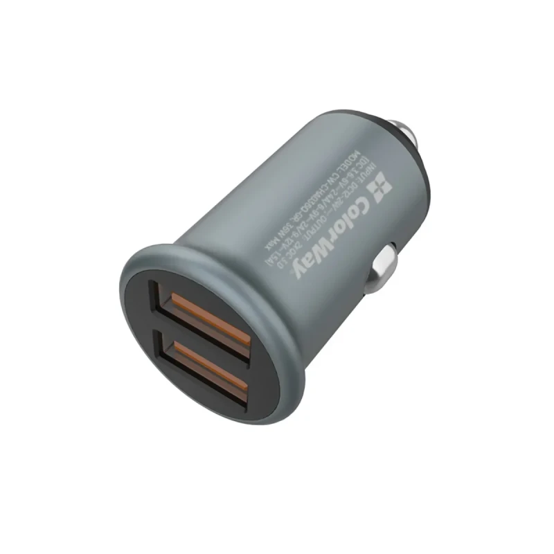 АЗП ColorWay 2USB 36W Grey (CW-CHA036Q-GR)