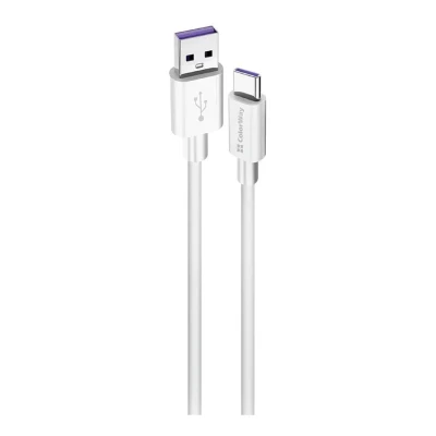 Кабель ColorWay USB - USB-C 5А 1m White (CW-CBUC019-WH)