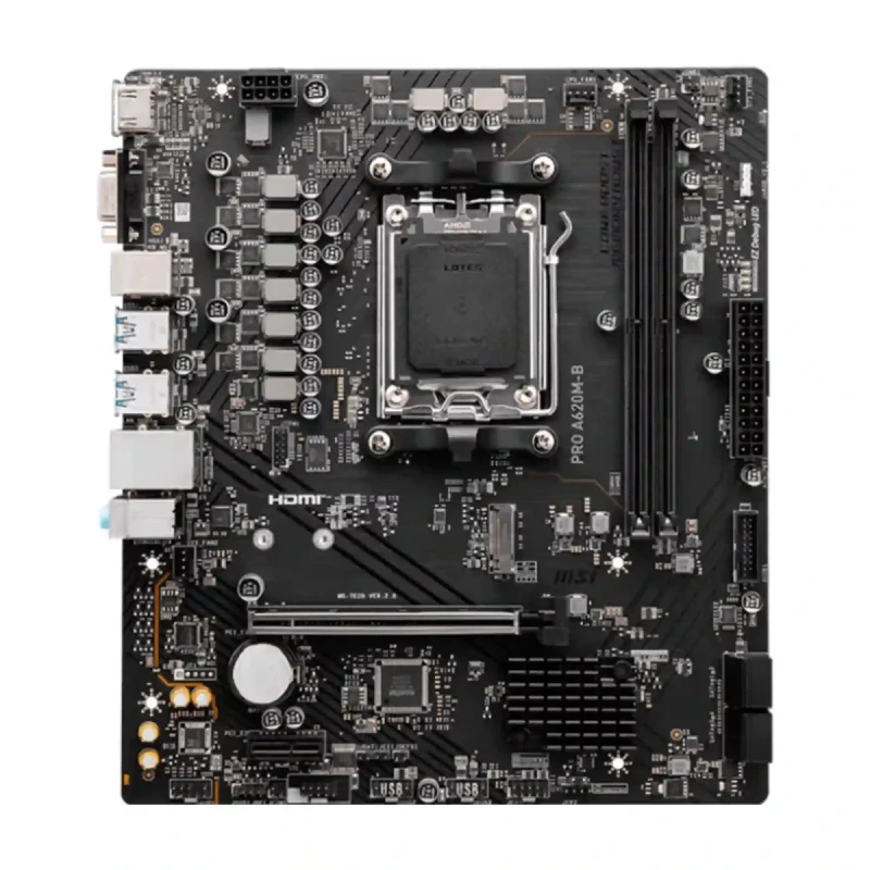 Материнська плата MSI PRO A620M-B (sAM5, AMD A620, DDR5, mATX)