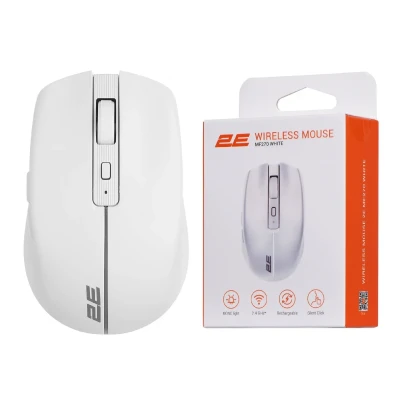Мишка 2E MF270 Silent Rechargeable Wireless White (2E-MF270WWH) Мишка 2E MF270 Silent Rechargeable Wireless White (2E-MF270WWH)