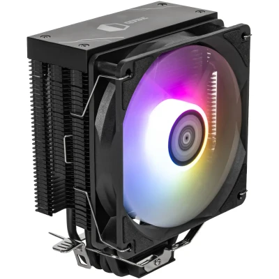 Процесорний кулер Qube ST-6U3-ST ARGB black OEM (120mm/4pin ARGB+PWM/2500RPM/20Dba/мак. TDP 160W/4 тепл. трубки)