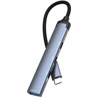 USB-хаб ColorWay 4в1 USB-C - 3xUSB-C+USB3.0 (CW-HUB07)