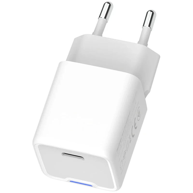 Мережевий ЗП СolorWay USB-C 30W GaN Mini White (CW-CHS054PD-WT)