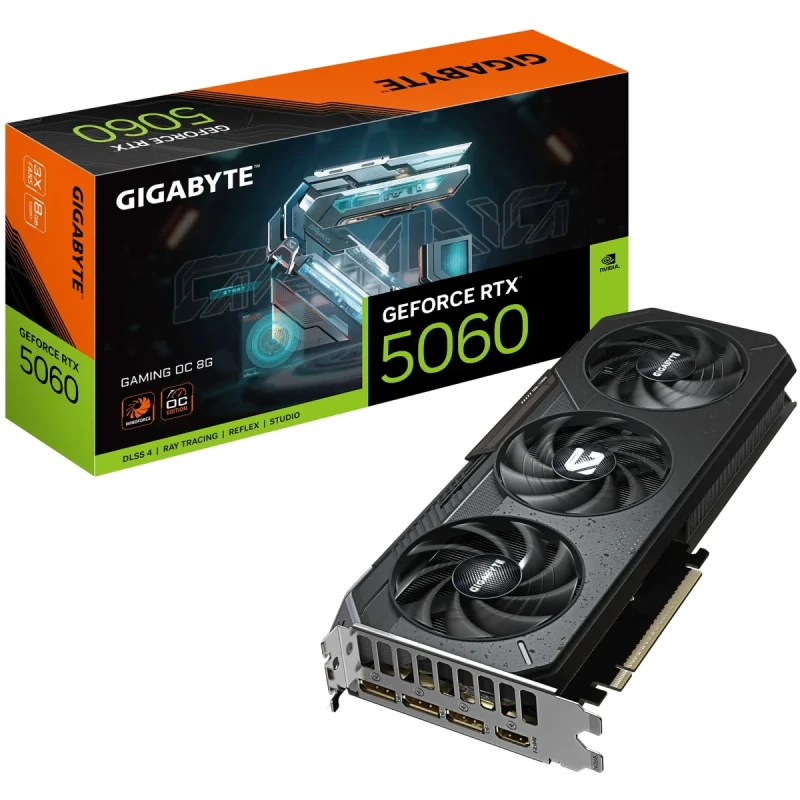 Відеокарта GIGABYTE Nvidia GeForce RTX 5060 GAMING OC 8G (GV-N5060GAMING OC-8GD)