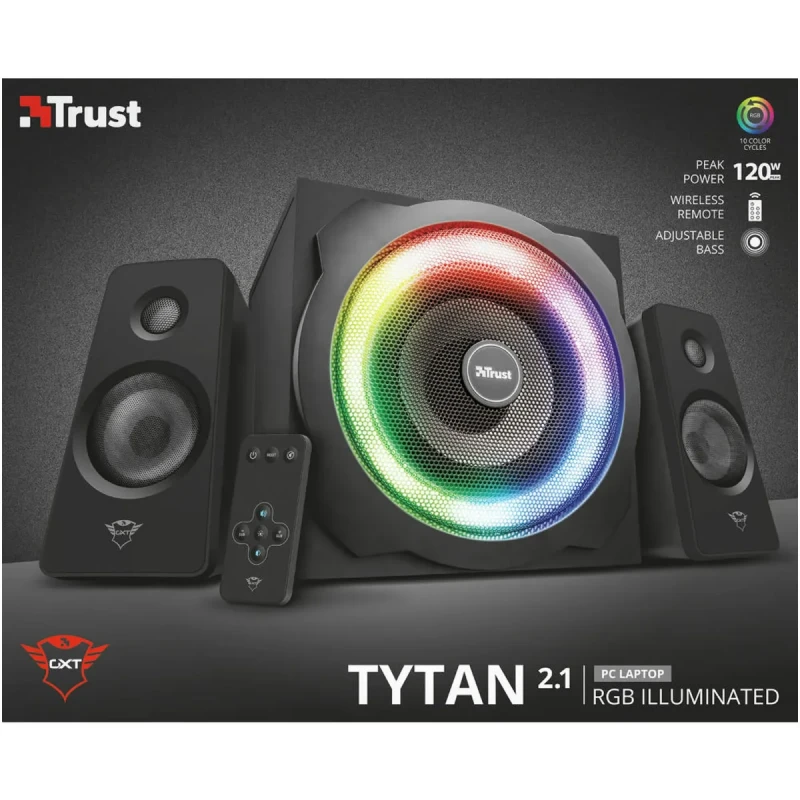 Акустична система Trust GXT 629 Tytan RGB Illuminated 2.1 Speaker Set (22944)