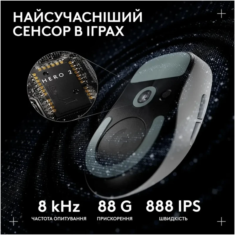 Мишка Logitech G Pro X Superlight 2 Dex Lightspeed Wireless White (910-007365)