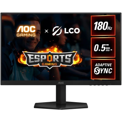 Монітор 24" AOC 24G42E (FHD) 1920x1080 Fast IPS 180Hz 1ms, Adaptive-Sync, Low Input Lag, DisplayPort, HDMI