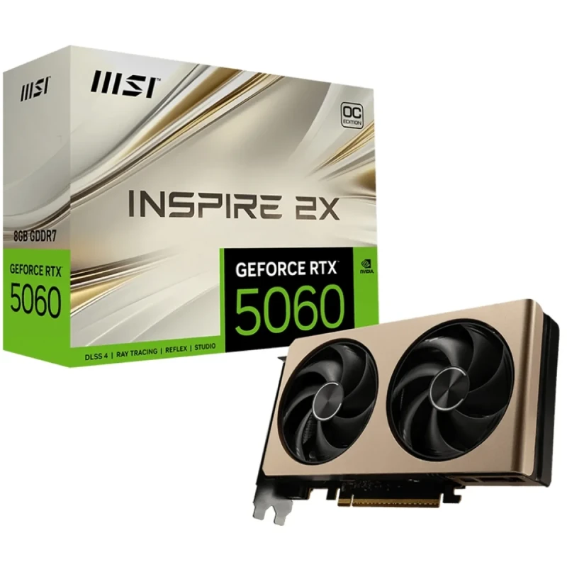 Відеокарта MSI Nvidia GeForce RTX 5060 INSPIRE 2X OC 8GB (G506-8I2C)